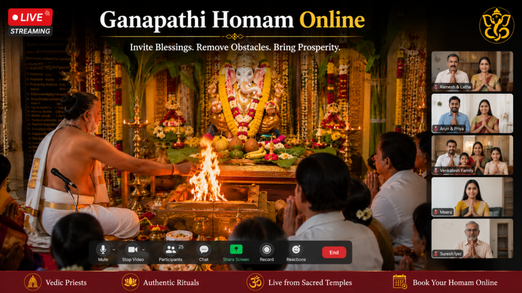 Homam Rushi Ganapathi Homam Online in USA | Divine Blessings Today