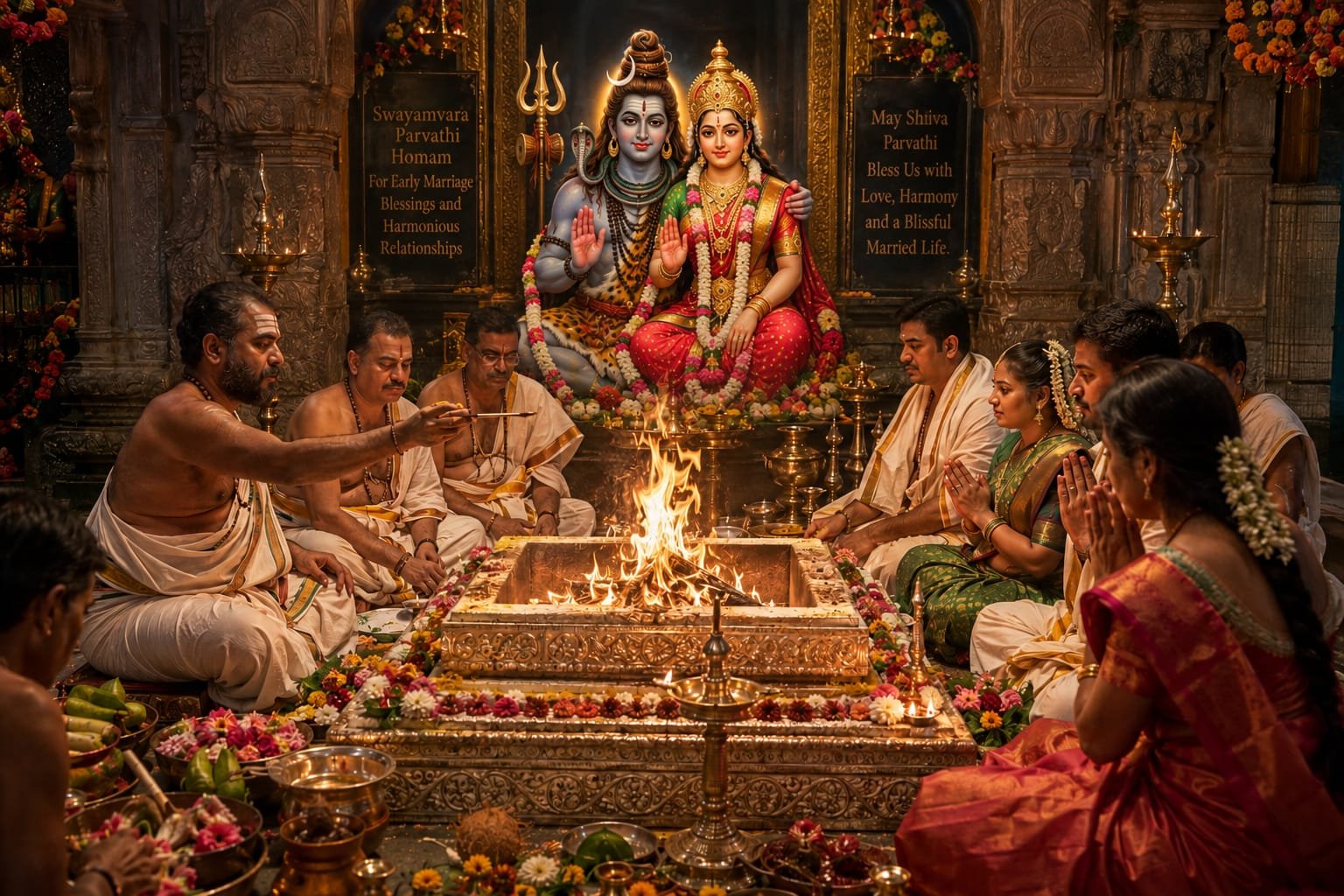 Homam Rushi Swayamvara Parvathi Homam for Happy Married Life Blessings