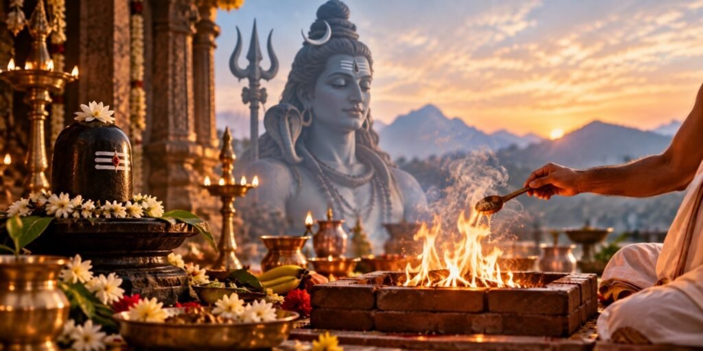 Sacred Fire Worship for Lord Shiva