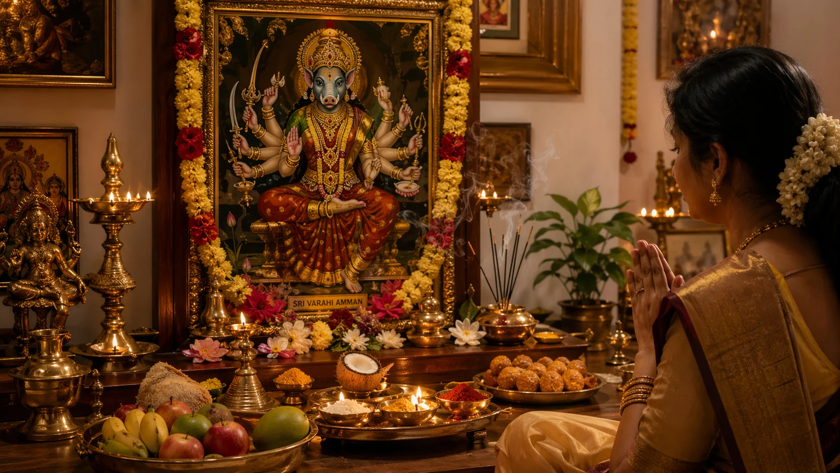 Varahi Amman Home Worship Guide with Homam Rituals