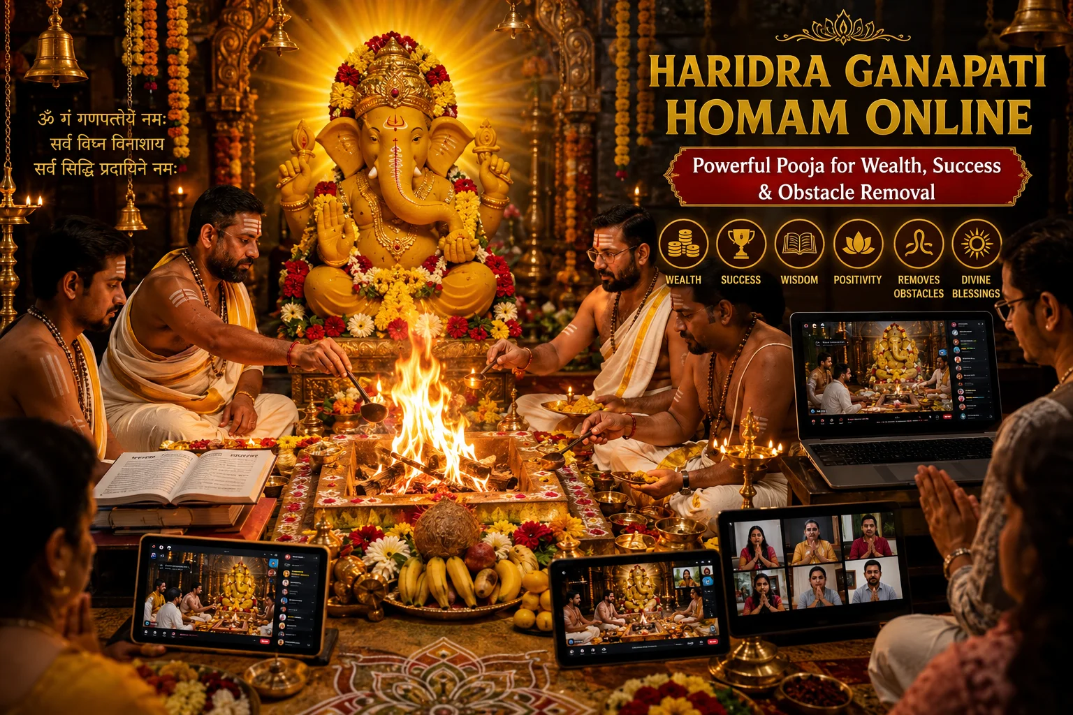 Haridra Ganapati Homam Online for Success & Wealth